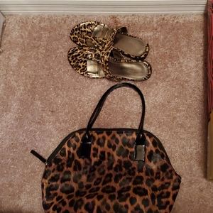 Leopard print bag